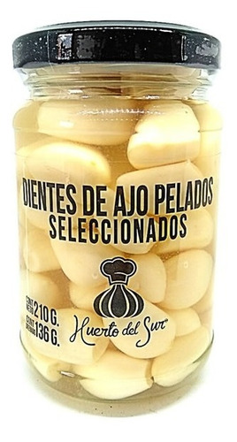 Dientes De Ajo Pelados 210g Huerto Del Sur