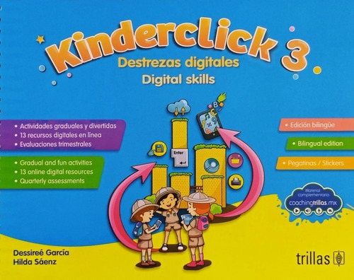 Kinderclick 3 Destrezas Digitales (coachingtrillas), De Garcia Herrera, Susana Dessiree Saenz Garcia, Hilda., Vol. 1. Editorial Trillas, Tapa Blanda En Español, 2019