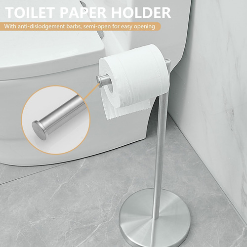 Portelador De Papel Higiénico Independiente De Níquel Cepill