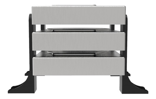 Suporte Rack Externo Vertical Até 3 Hd/ssd Organizador Mesa