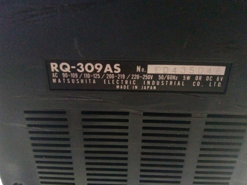 Grabador National Panasonic Rq-309as Japan A Reparar Leer !! (Usado)