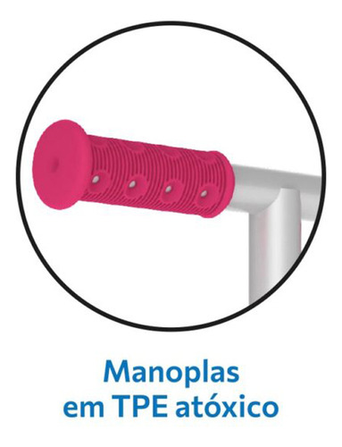 Skatenete Max Led Ajustável Cor Rosa