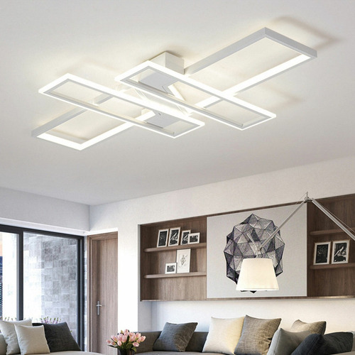 Lámpara Techo Led Cuadrada Montaje Empotrado En La