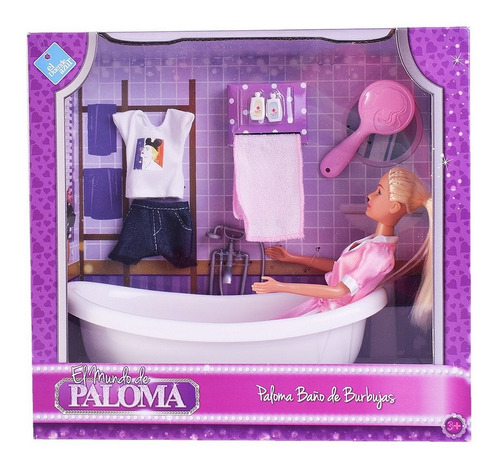 Muneca Paloma Bano De Burbujas Set Nueva Ar1 7565 Ellobo