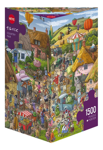 Puzzle Heye 1500  Tanck, Country Fair + Envío