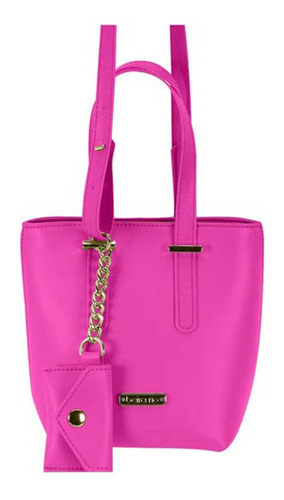 Bolsa Beira Rio Tiracolo Pink Feminina Alça De Mão