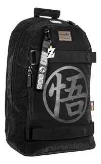 Mochila urbana Yadatex Goku Edición Black color negro diseño lisa