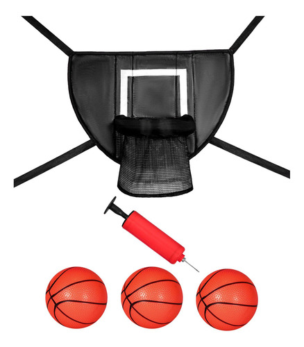 Mini Aro De Baloncesto Para Trampolín Con Negro 90x50cm