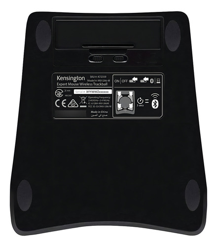 Ratón inalámbrico Kensington Expert Trackball PC Mac - K72359ww, color negro
