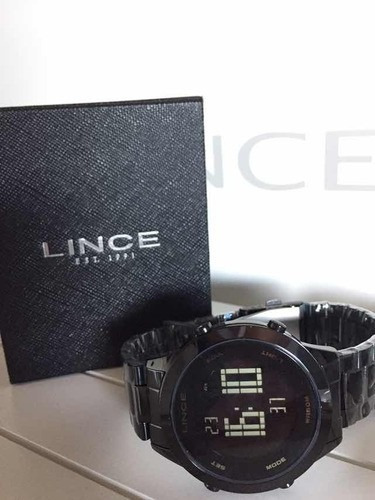 Relógio Feminino Lince Digital Negativo Preto Black Sdph085l