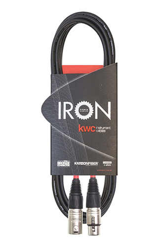 Cable Microfono Kwc Iron 242 Canon/canon Standard 6 Mts