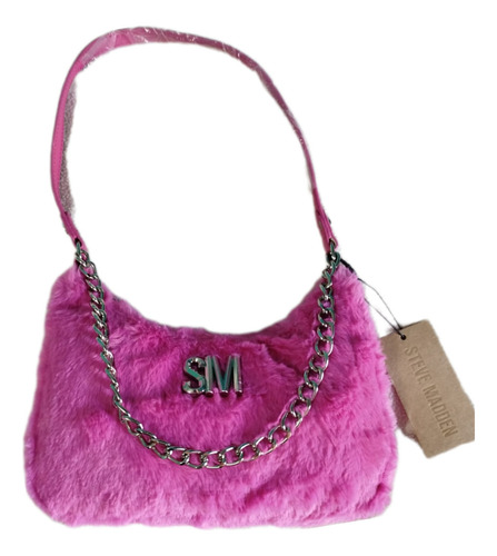 Steve Madden Bolsa Color Fiusa De Peluche Rosa Chicle Lisa Rosa Chicle
