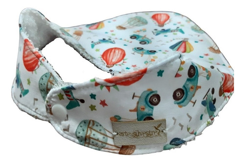 Imagen 3 de 3 de Hermoso Babero Bandana Medios De Transporte