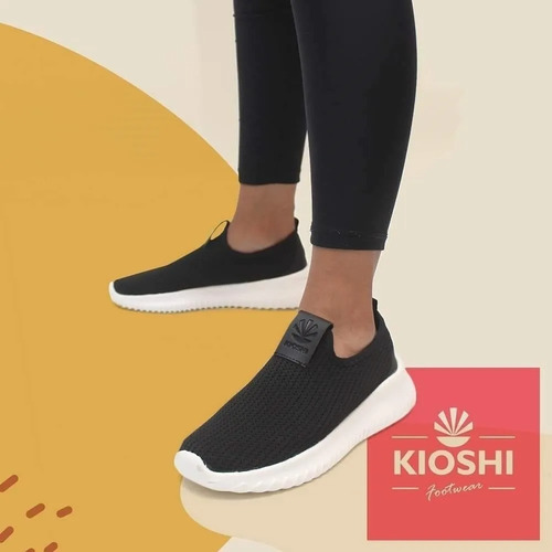 Imagen 2 de 5 de Zapatilla Mujer Elastizada Liviana Comoda Kioshi Moda Sport