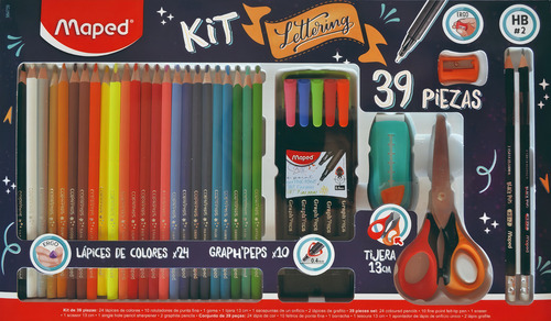 Kit Maped Para Lettering Con 39 Piezas