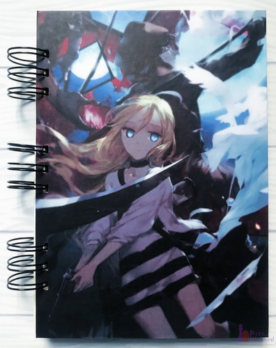 Cuaderno Artesanal A5 De Angels Of Death - Rachel Y Zack