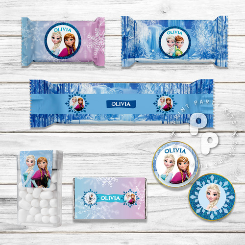Kit Imprimible Cumpleaños Frozen Personalizado