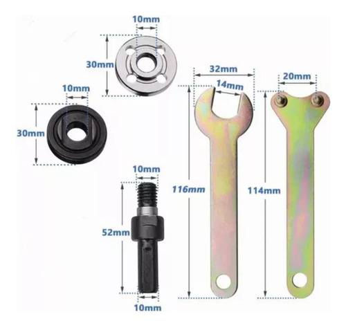 Adaptador Para Taladro Biela Disco Esmeriladora Herramienta