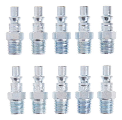 Milton 777 1/4  Mnpt A Style Plug, 10 Unidades (paquete De 1