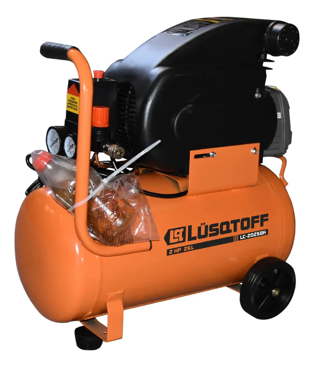 Compresor de Aire Lusqtoff LC-2025BK Mando Directo 25L 115psi