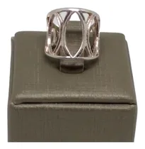Comprar Anel Masculino Vazado Prata Folheado Ouro Branco 18k C892