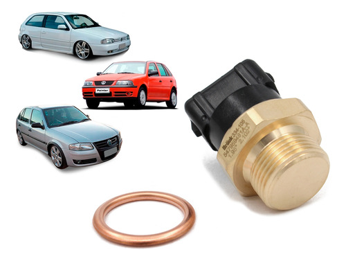 Bulbo Sensor Motoventilador Vw Pointer 98-10 C/ Aire 3 Pines