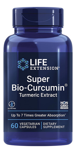 Curcumina Cúrcuma Super Bio 400 mg 60 cápsulas Life Extension