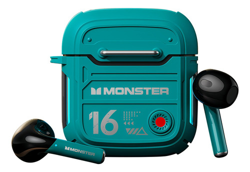 Auriculares Inalámbricos Monster Xkt16 Bluetooth 5.3 Color Verde