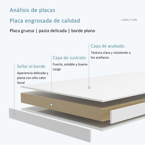 Con 3 Cajónes Buro De Madera Modernos Minimalista Recamara