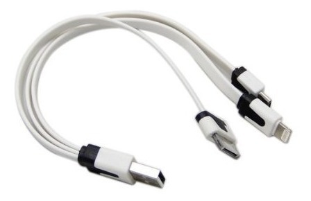 Cable Datos Usb 3 En 1 Todos Modelos iPhone iPod Android New