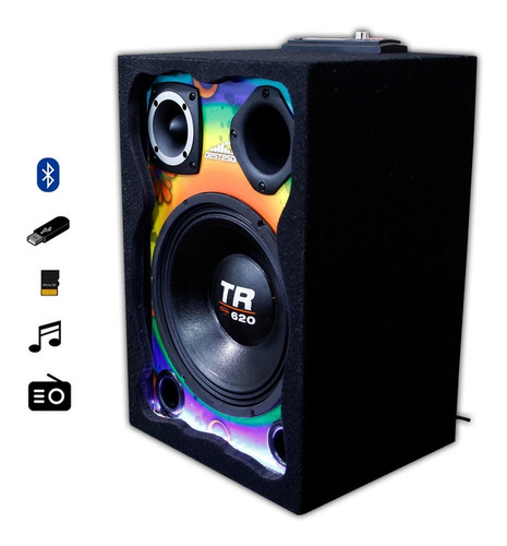 Imagem 2 de 4 de Caixa Som Casa Bluetooth Usb Triton Assistir Live Youtuber