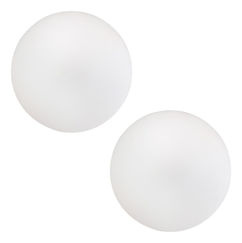 Kit 02 Assentos Redondo Banqueta Cadeira Corino Branco 25 Cm