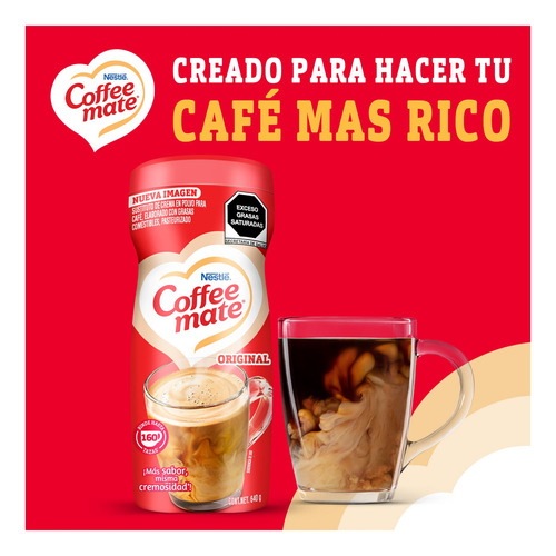 Sustituto De Crema Para Café Coffee Mate Polvo Original 640g