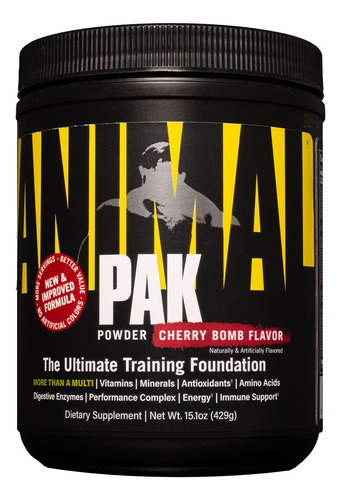 Animal Pak - Vitamina En Polvo Con Zinc, Magnesio, Aminoacid