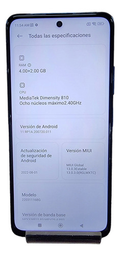 Telefono Celular Redmi Note 11s 5g 128gb 4+2gb Ram