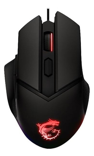 Msi Clutch Gm20 Elite Gaming Usb Rgb Ajustable De 6400 Dpi