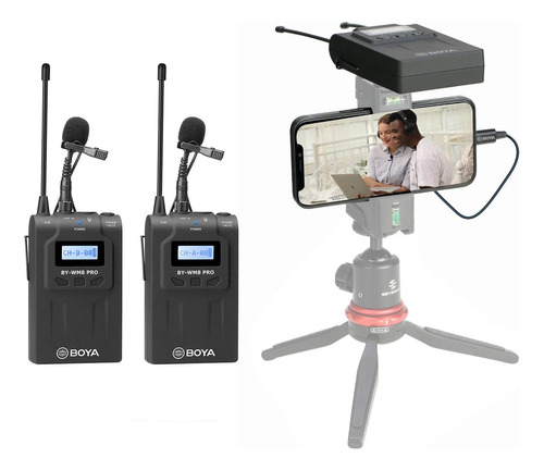 Sistema De Micrófono Lavalier Inalámbrico Para Cámara iPhone