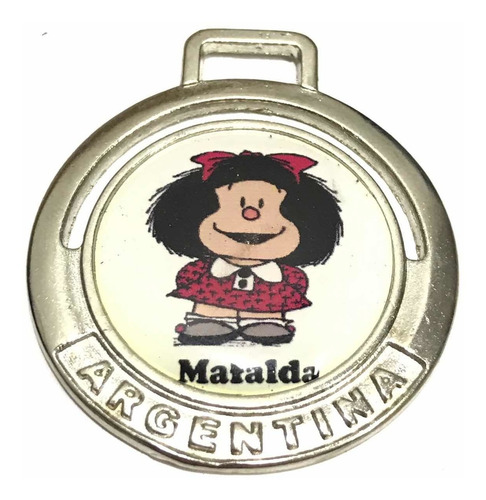 Imagen 2 de 8 de Medallas Para Hacer Llaveros De Mafalda. Pack X 5u