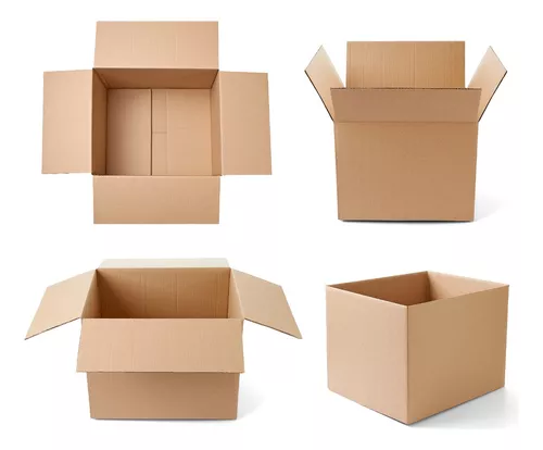 VMHM Cajas carton reutilizable con asas resistente - Pack mudanza 8  unidades 60x40x40 cm - cajas mudanza grandes de carton kraft - Caja carton  para embalaje y envió. : : Oficina y papelería