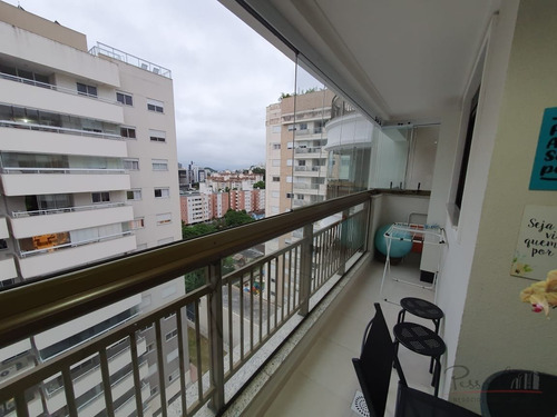 Imagem 4 de 15 de 2 Dormitórios 1 Suite Mobiliado Em Condominio Clube No Itacorubi, Sacada Com Churrasqueira E 2 Vagas - V-3961