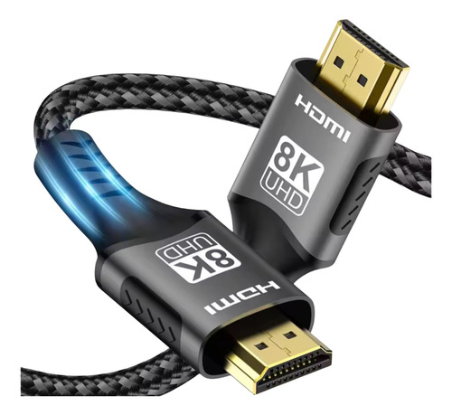 Cable Hdmi Reforzado 8k @ 60hz De 3 Metros Ultra Hd, 2.1v