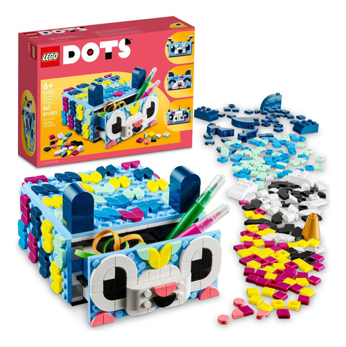 Lego Dots Creative Animal Drawer 41805, Toy Mosaic Kit For