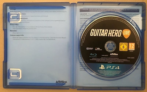 Juego Ps4 Guitar Hero Live Juego Fisico (Usado)
