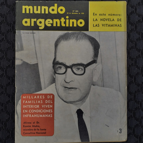 Mundo Argentino Diciembre 1956 Ramon Muñiz Voto Femenino