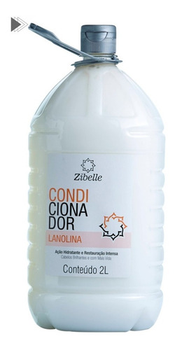 Condicionador Lanolina Ação Hidratante Zibelle 2l