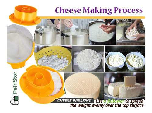 Molde Amarillo Para Hacer Queso Casero Suministros