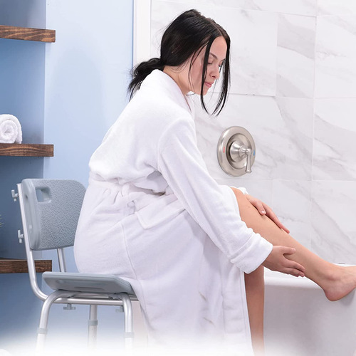 Silla Ducha Baño Antiderrapante Adulto Respaldo Ortopedica