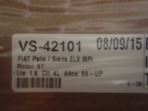 Imagen 4 de 4 de Empacadura Tapa Valvula Fiat Palio Siena Elx Mpi 1.6 Par