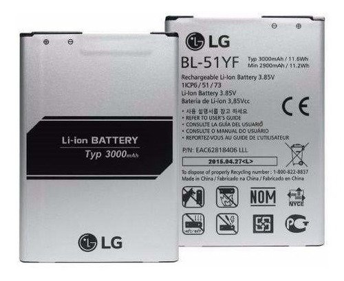 Bateria Para LG G4 3000 Mah Nueva Sellada......!!