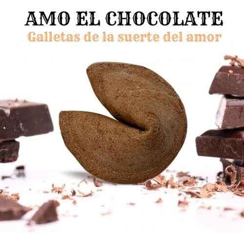 100 Galletitas De La Fortuna De Chocolate Msje En Español